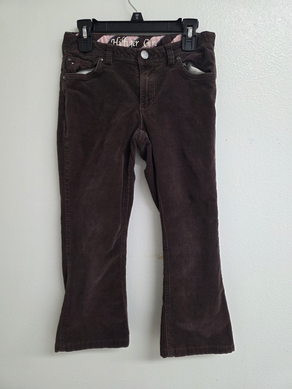 Tommy Hilfiger Kids Brown Corduroy Flare Jeans (0615)